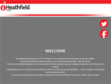 Tablet Screenshot of heathfieldacademy.org